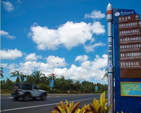 文昌龍樓鎮火箭模型路牌亮相街頭，創意設計點亮航天文化